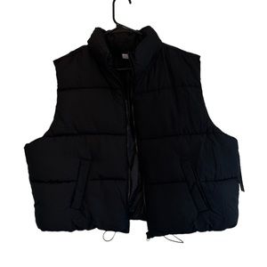 NWT No Boundaries Black Puffer Vest Plus Size